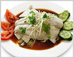 Steamed Fish Fillet with Ginger Soy sauce