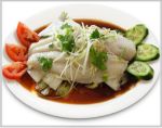 Steamed Fish Fillet with Ginger Soy sauce
